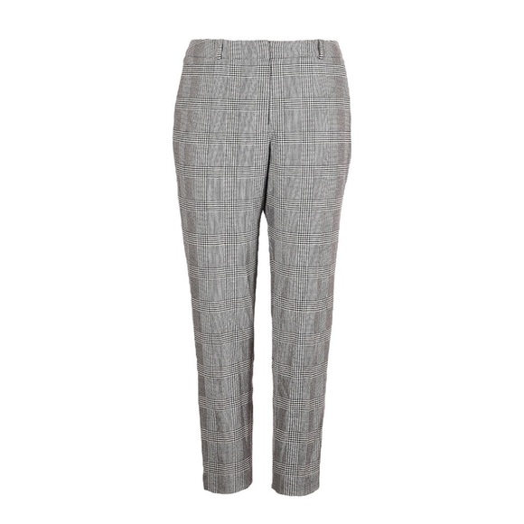 Hugo BOSS Tavela Micro Houndstooth Plaid Check Tailored Ankle Dress Pants Sz 14 - Picture 1 of 10